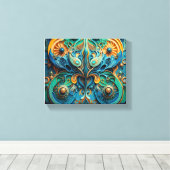 Das Leben imitiert Kunst Leinwanddruck (Insitu (Holzboden))