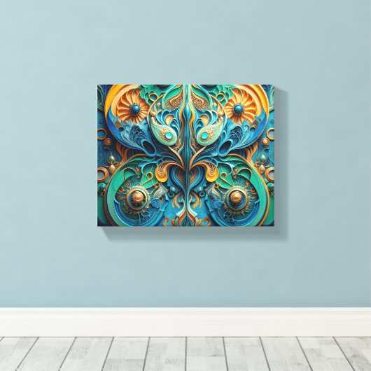 Das Leben imitiert Kunst Leinwanddruck (Insitu (Holzboden))