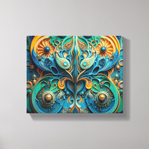 Das Leben imitiert Kunst Leinwanddruck