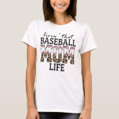 Das Leben in Baseball-Mamas T-Shirt (Vorderseite)