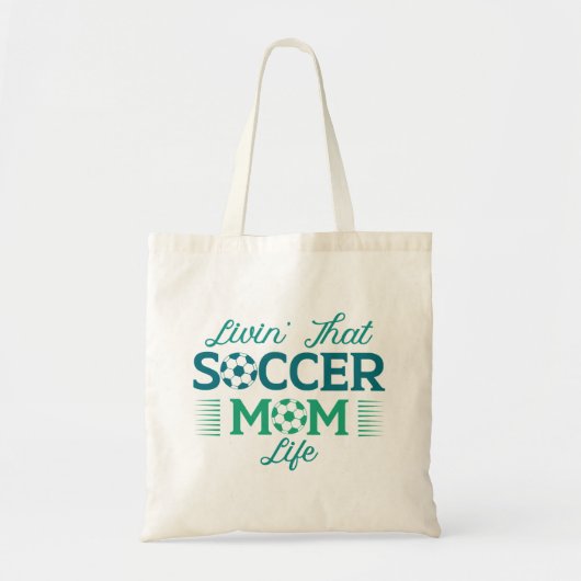 Das Leben in der Fußball-Mama Tragetasche (Vorne)