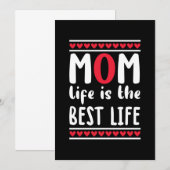 Das Leben in der Mama ist das beste Leben Einladung (Vorne/Hinten)