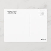 Das Leben in einem tropischen Strand Postkarte (Rückseite)