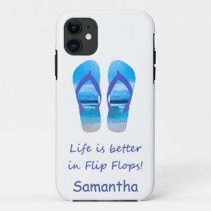 Das Leben in Flip Flops ist ein Zitat von Fun Beac Case-Mate iPhone Hülle