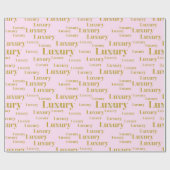 Das Leben in Luxus pink und Gold Geschenkpapier (Flach)