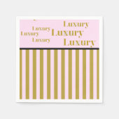 Das Leben in Luxus pink und Gold Serviette (Vorderseite)