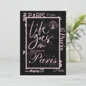 Das Leben in Paris geht auf Einladung (Stehend Vorderseite)