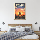 Das Leben in Paris Leinwanddruck (Insitu (Schlafzimmer))