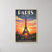 Das Leben in Paris Leinwanddruck (Vorderseite)