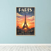 Das Leben in Paris Leinwanddruck (Insitu (Holzboden))