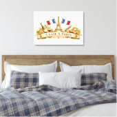 Das Leben in Paris Leinwanddruck (Insitu (Schlafzimmer))
