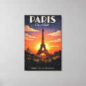 Das Leben in Paris Leinwanddruck (Vorderseite)