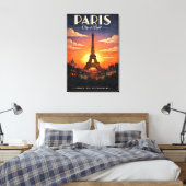 Das Leben in Paris Leinwanddruck (Insitu (Schlafzimmer))