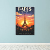 Das Leben in Paris Leinwanddruck (Insitu (Holzboden))