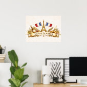 Das Leben in Paris Poster (Heimbüro)