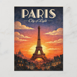 Das Leben in Paris Postkarte