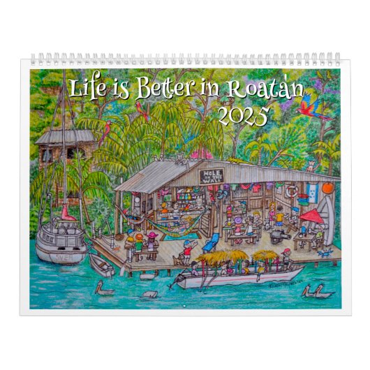 Das Leben in Roatan ist besser Kalender (Titelbild)