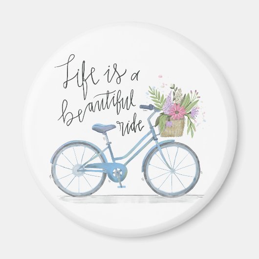 Das Leben inspirieren ist eine schöne Reise | Magn Magnet (Vorne)