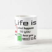 Das Leben ist 10%, was mit Ihrer Tasse geschieht (Mittel)