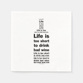 Das Leben ist 2 kurze Servietten 1