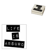 Das Leben ist absurd Gummistempel (Stempel)