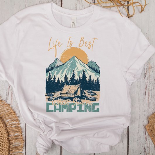 "Das Leben ist am besten, wenn du Camping bist" Re T-Shirt