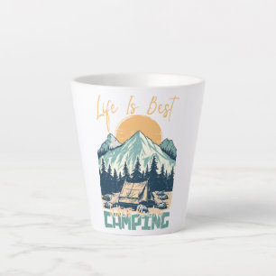 Das Leben ist am besten, wenn man Camping ist - Na Milchtasse