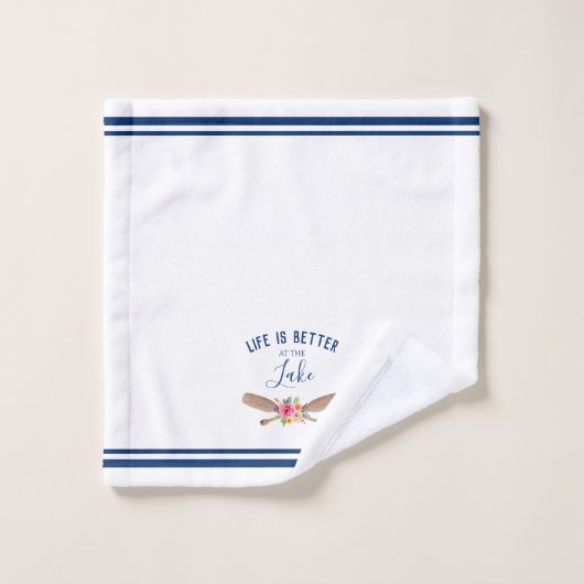Das Leben ist am Nautiksee besser Badhandtuch Set (Waschlappen)