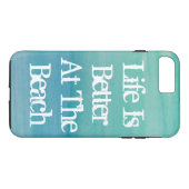 Das Leben ist am niedlichen Zitat des Strandes Case-Mate iPhone Hülle (Rückseite (Horizontal))