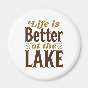 Das Leben Ist Am See Schöner Magnet