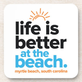 Das Leben ist am Strand besser Getränkeuntersetzer