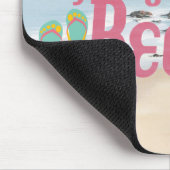 Das Leben ist am Strand gut Mousepad (Ecke)