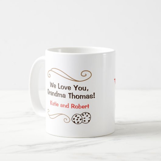 Das Leben ist an der Tasse der Großmutter Yummy (Vorderseite Links)