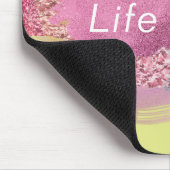 Das Leben ist Art Metallic Paint Brush Strokes Mus Mousepad (Ecke)