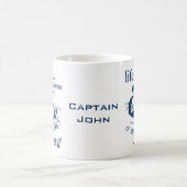 Das Leben ist auf dem Boot lustigen Kaffeetasse (Mittel)