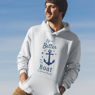 Das Leben Ist Auf Dem Boot Schöner Familienname St Hoodie