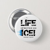DAS LEBEN IST AUF EIS BESSER! BUTTON (Vorne & Hinten)