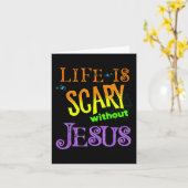 Das Leben ist Beängstigend ohne Jesus Christlich H Karte (Gelbe Blume)