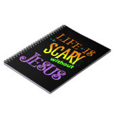 Das Leben ist Beängstigend ohne Jesus Christlich H Notizblock (Linke Seite)