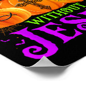 Das Leben ist Beängstigend ohne Jesus Fall Hallowe Poster (Ecke)