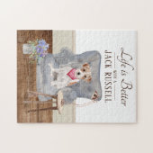 Das Leben ist bei einem Jack Russell Puzzle (Horizontal)