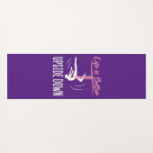 Das Leben ist besser als das Aerial Yoga Yogamatte (Rückseite (Horizontal))