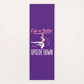 Das Leben ist besser als das Aerial Yoga Yogamatte (Rückseite)