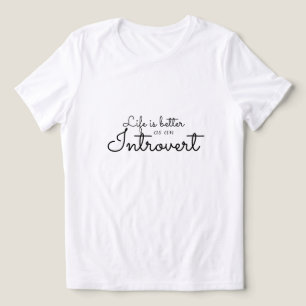 Das Leben ist besser als ein Introvertierte Tri-Blend Shirt