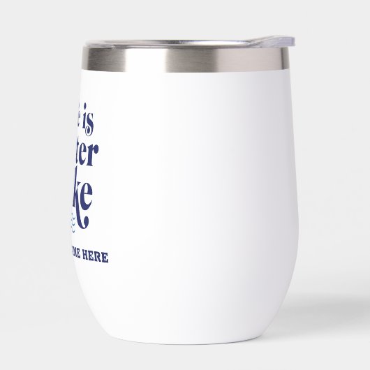 Das Leben ist besser am Lake Custom Lake Name (Links)