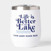 Das Leben ist besser am Lake Custom Lake Name (Vorderseite)