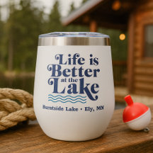 Das Leben ist besser am Lake Custom Lake Name