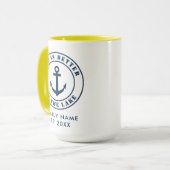 Das Leben ist besser am nautischen Anker-Brauch Tasse (Vorderseite Links)