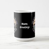 Das Leben ist besser am Pontoon-See Captain Funny Kaffeetasse (Mittel)