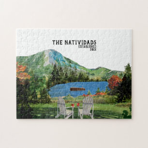 Das Leben ist besser am See   Familienname Puzzle